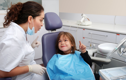 photo of a dentist office